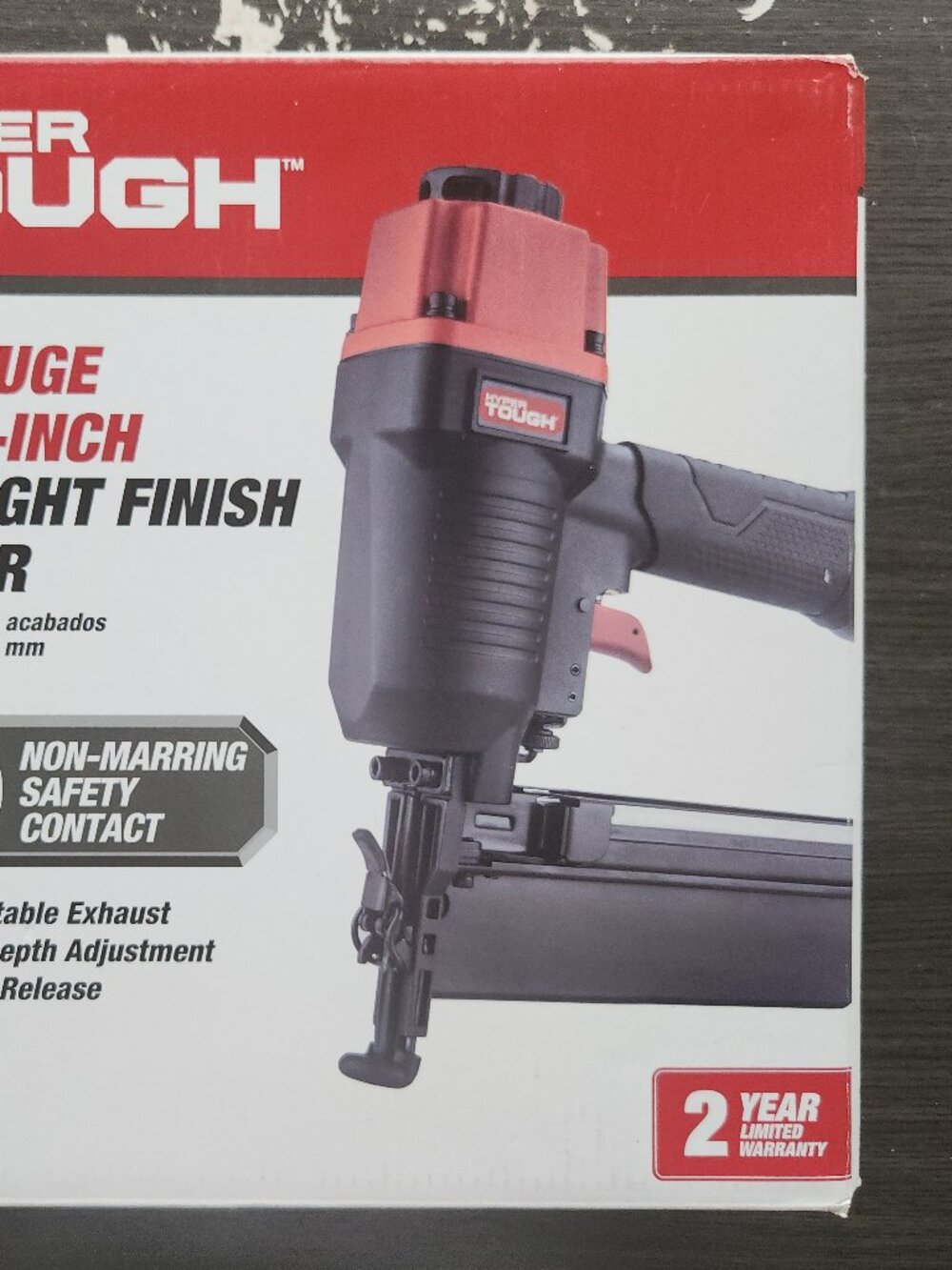 Hyper Tough 16 Gauge 2 1/2" Straight Brad Finisher Nailer New In Open Box